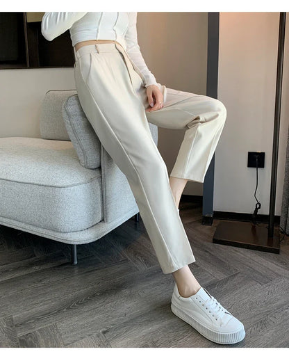 High-Waist Suit Pants
