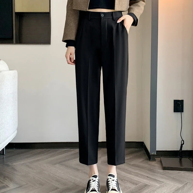 High-Waist Suit Pants