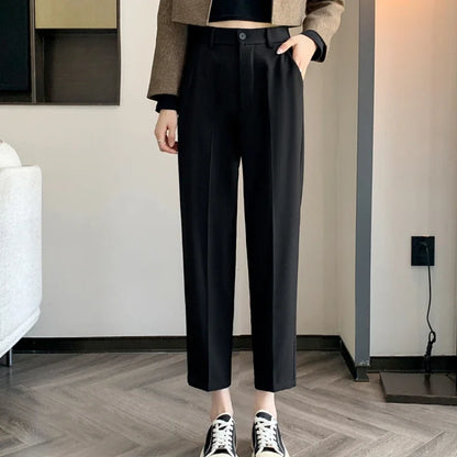 High-Waist Suit Pants