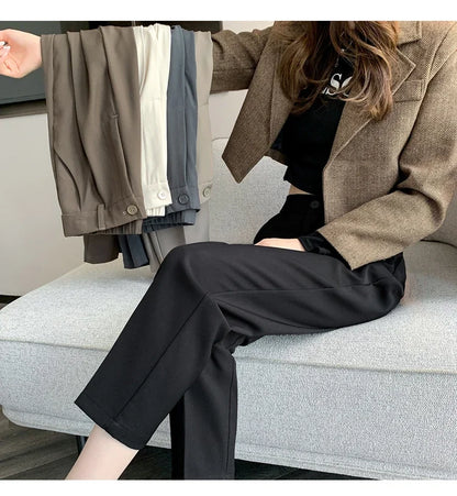 High-Waist Suit Pants