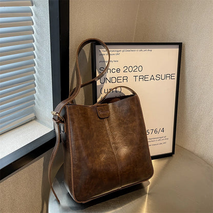 Retro PU Tote Bag Set