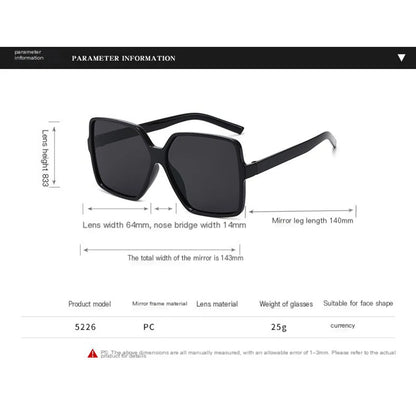 Higody Oversized Gradient Sunglasses