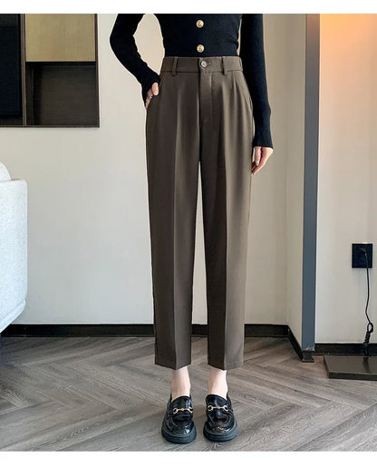 High-Waist Suit Pants