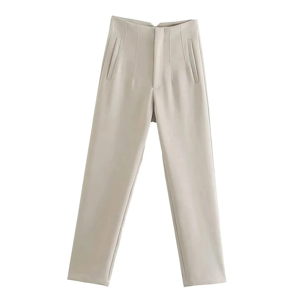Vintage High-Waist Trousers
