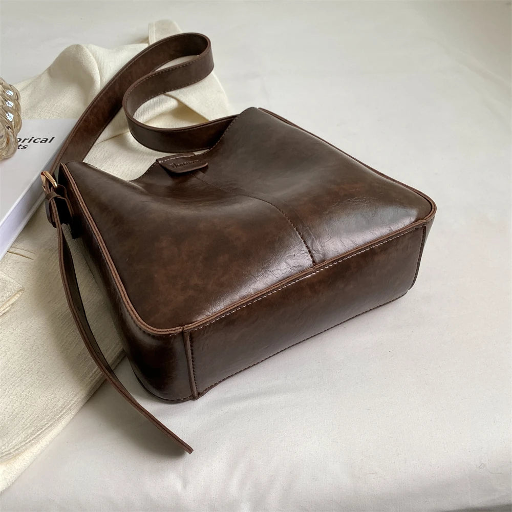 Retro PU Tote Bag Set