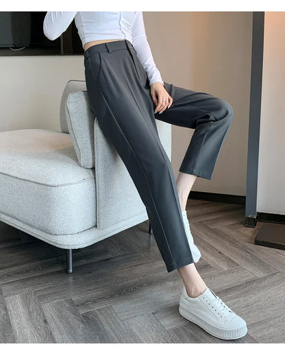 High-Waist Suit Pants