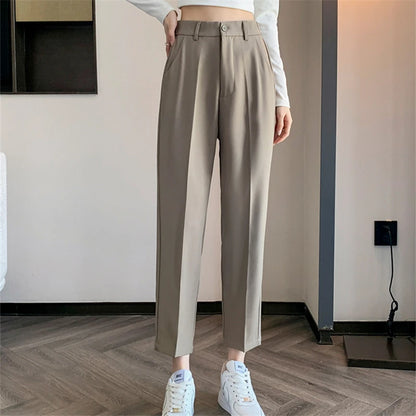 High-Waist Suit Pants