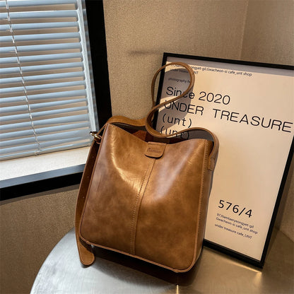 Retro PU Tote Bag Set
