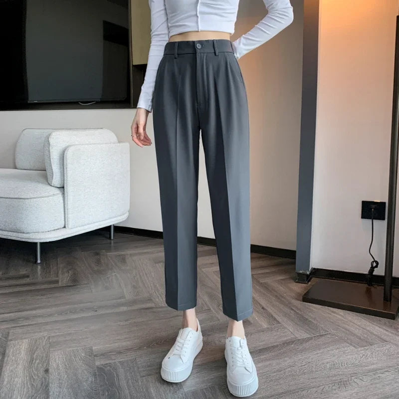High-Waist Suit Pants