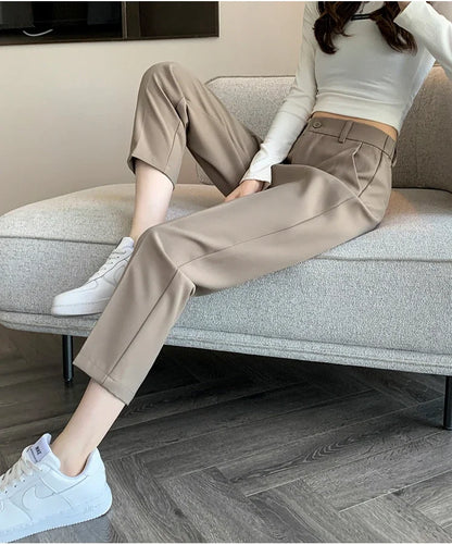 High-Waist Suit Pants