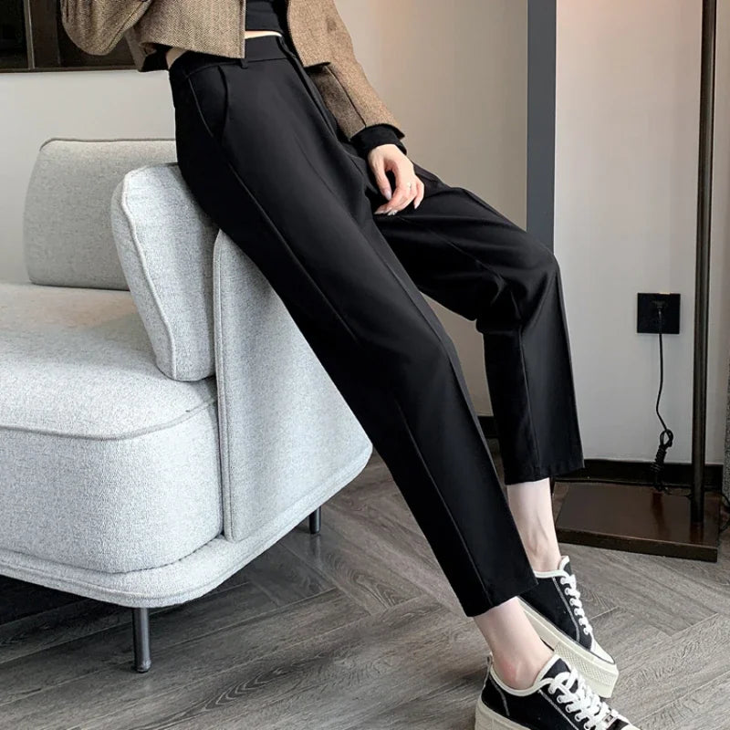 High-Waist Suit Pants