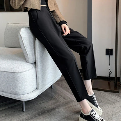 High-Waist Suit Pants
