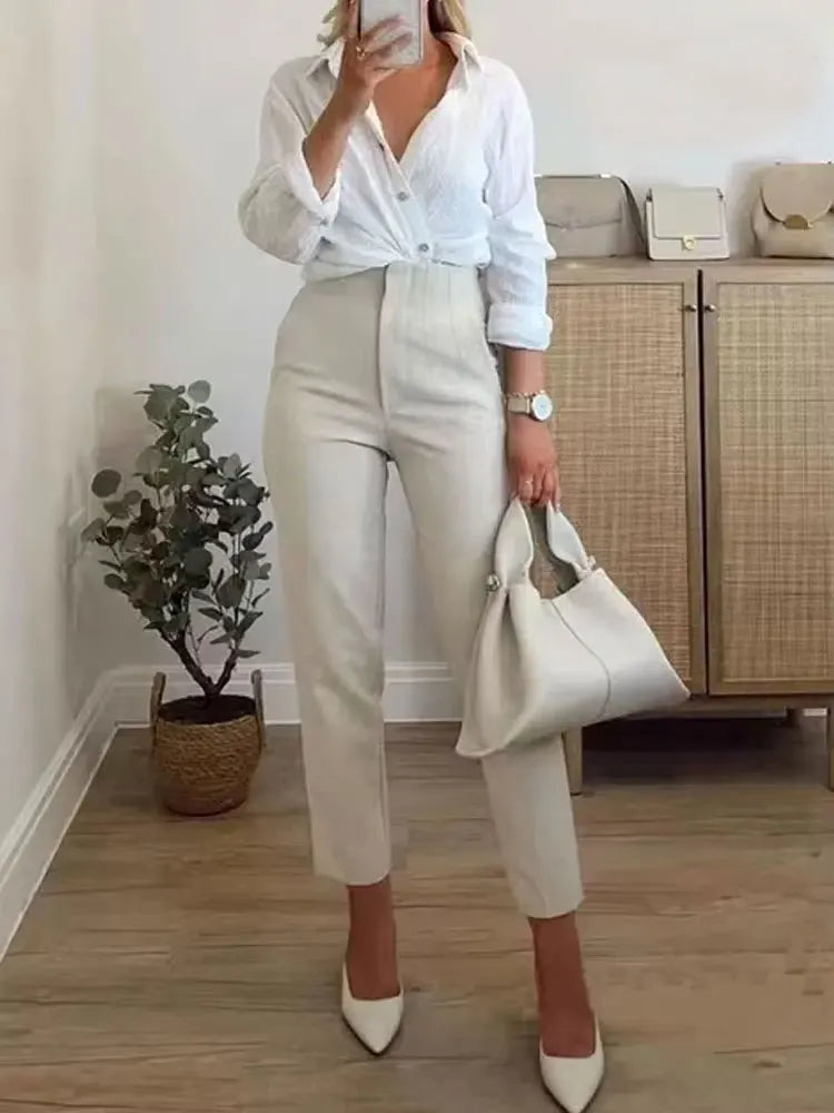 Vintage High-Waist Trousers