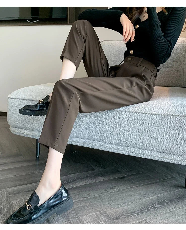High-Waist Suit Pants