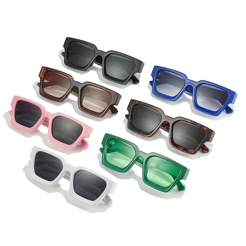 Unisex Square Retro Sunglasses