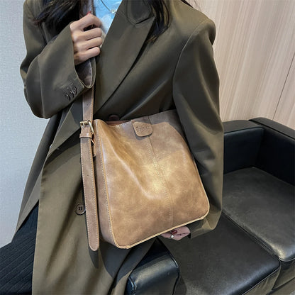 Retro PU Tote Bag Set