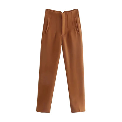 Vintage High-Waist Trousers