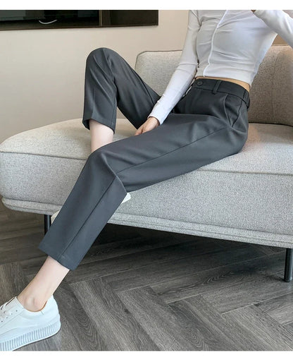 High-Waist Suit Pants