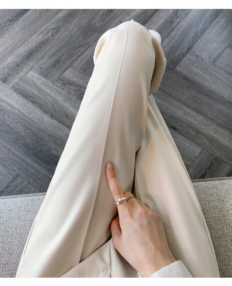 High-Waist Suit Pants