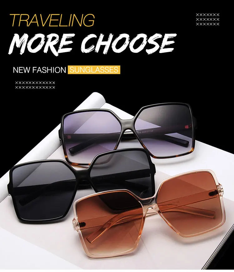 Higody Oversized Gradient Sunglasses