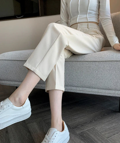 High-Waist Suit Pants