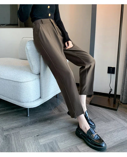 High-Waist Suit Pants