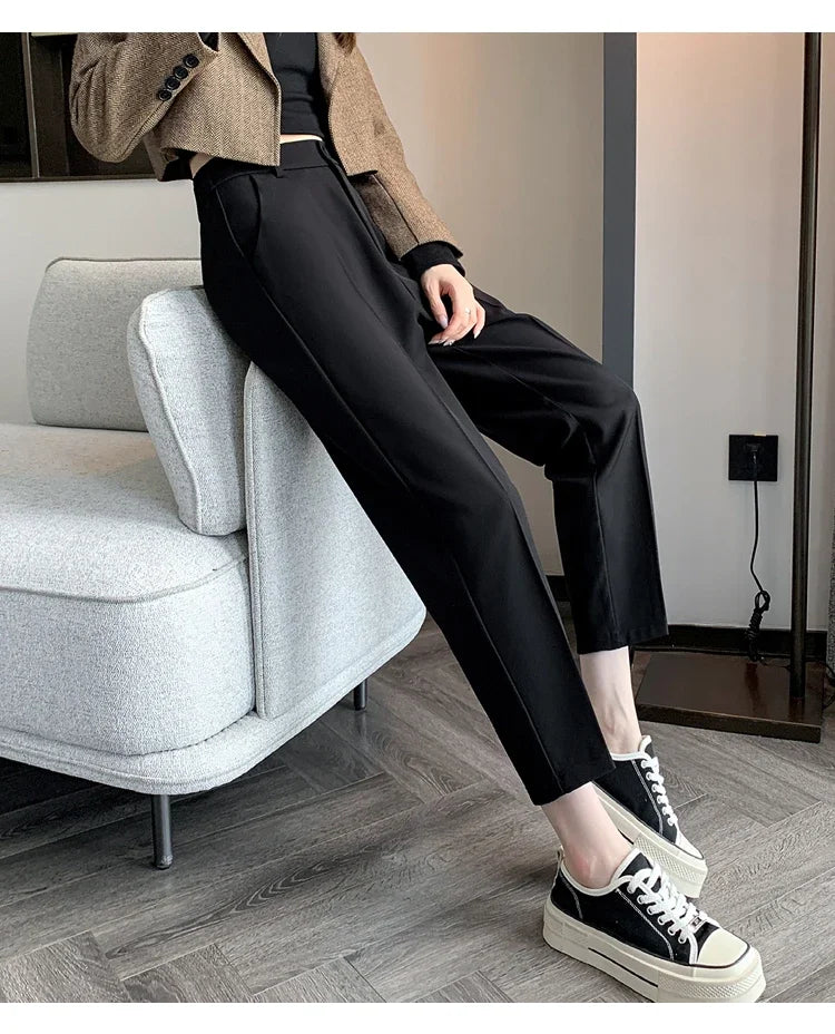 High-Waist Suit Pants