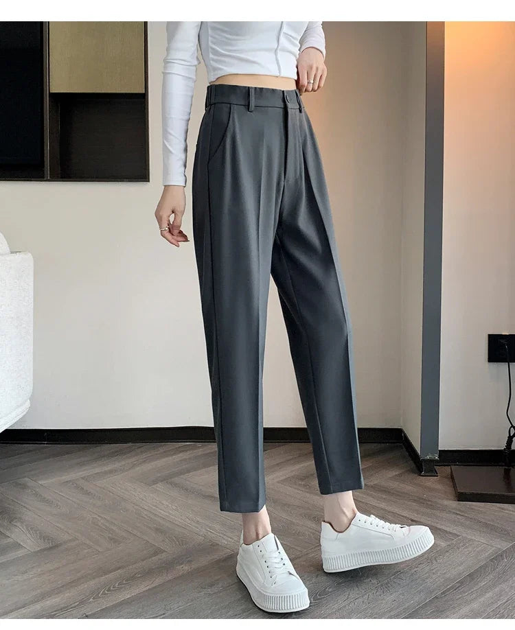 High-Waist Suit Pants