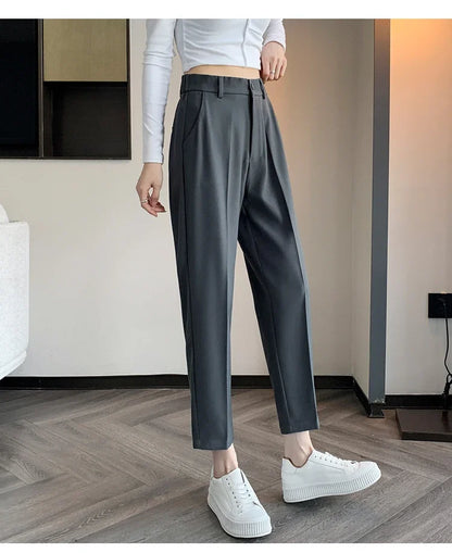 High-Waist Suit Pants
