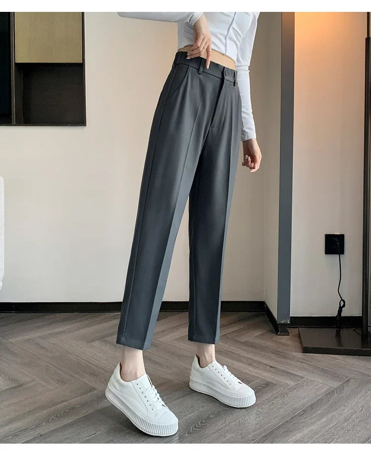 High-Waist Suit Pants