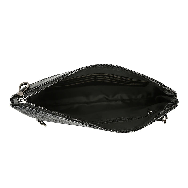 Men's Checkered Envelope Clutch