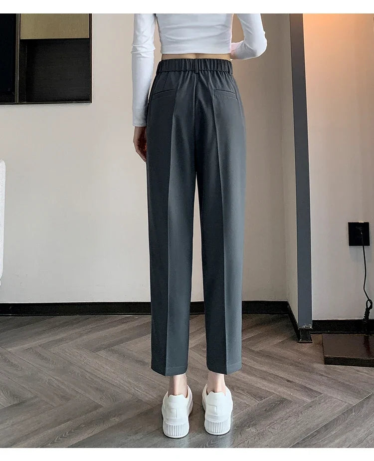 High-Waist Suit Pants
