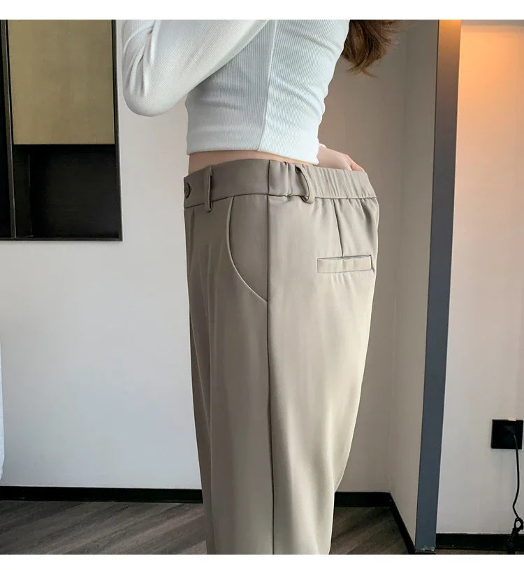High-Waist Suit Pants